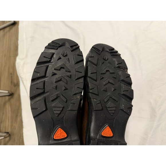 VINTAGE 1999 Nike AIR MINARETTE ACG Hiking Boots Brown Leather Women's 8 - Picture 9 of 11